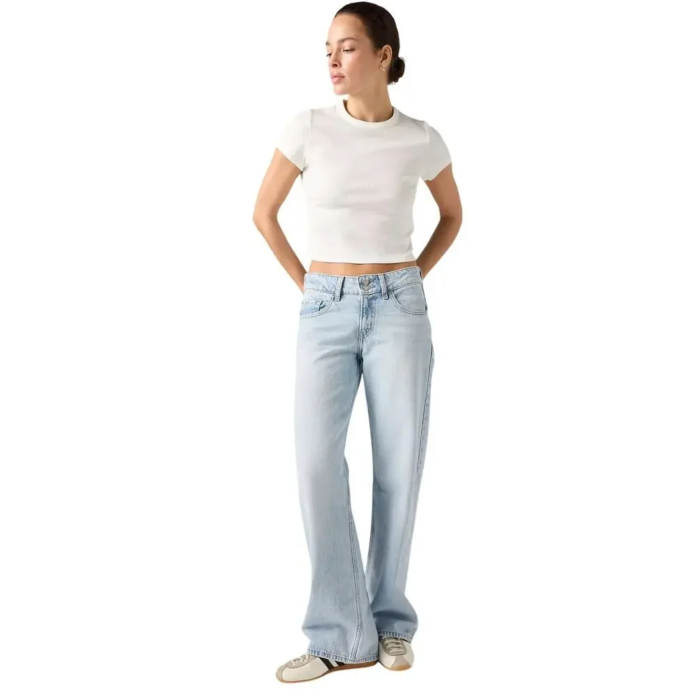 Levi's Superlow Loose Straight Leg Jeans Light Wash